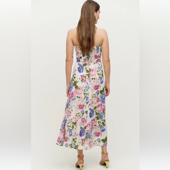 Reformation floral strapless Arta Donna dress NWT - Picture 2 of 3